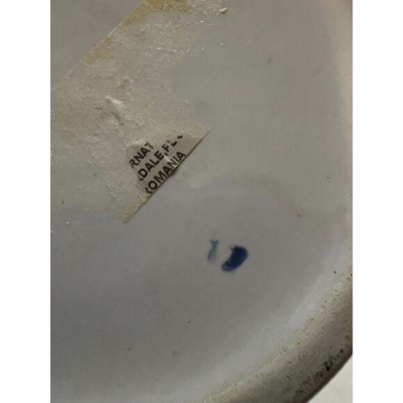 Spring Farmhouse White Floral Art Ware Pitcher Hand Painted Flower Design Vtg - Picture 12 of 16